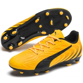 Botas de fútbol Puma One 20.4 Fg Ag Jr 105840 01 amarillo 3