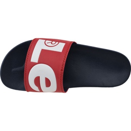 Sandalia de diapositivas con alas de murciélago de Levi's 231548-794-87 rojo 2