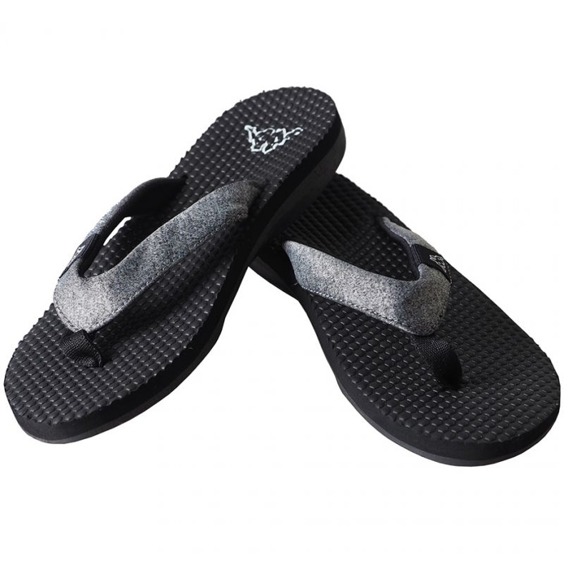 Chanclas Kappa Cally W 242834 1611 negro gris 1