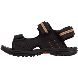 Calzado Kappa Symi T Jr 260685T 1144 negro naranja 2