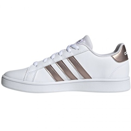 Zapatillas adidas Grand Court Jr EF0101 blanco negro 2