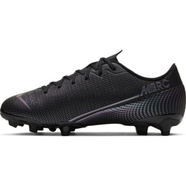 Zapatos de fútbol Nike Mercurial Vapor 13 Academy FG / MG Jr AT8123 010 gris negro 2