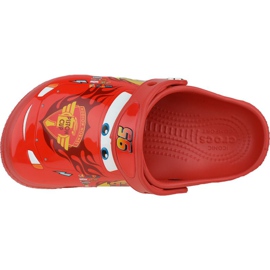 Crocs Fun Lab Cars Zueco Jr 204116-8C1 rojo 2