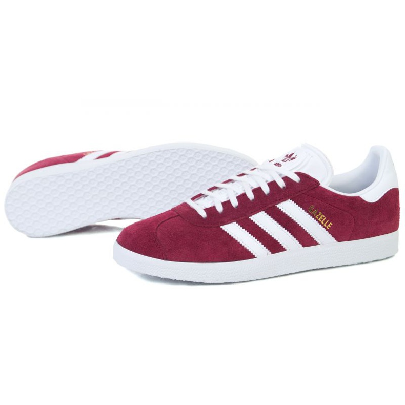 Zapatillas Adidas Gazelle M B41645 blanco rojo 1