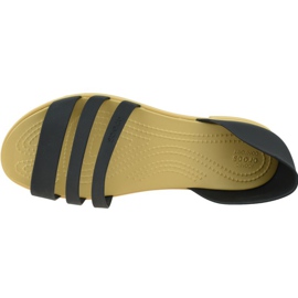 Crocs Tulum Open Flat W 206109-00W negro 2