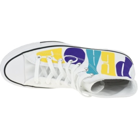 Zapatillas Converse Chuck Taylor All Star Hi Peace W 167892C blanco 2