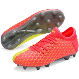 Botas de fútbol Puma Future Jr 5.4 Osg Fg Ag 105949 01 rojo amarillo 3