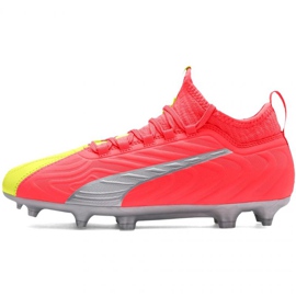 Botas de fútbol Puma One Jr 20.3 Osg Fg Ag 105972 01 rojo naranjas y tintos 2