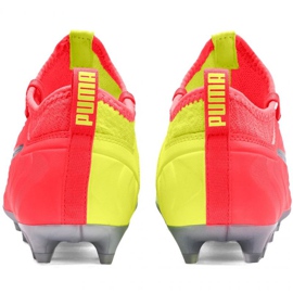 Botas de fútbol Puma One Jr 20.3 Osg Fg Ag 105972 01 rojo naranjas y tintos 4