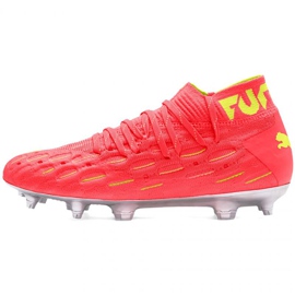 Botas de fútbol Puma Future 5.1 Netfit Osg Fg Ag Jr 105946 01 gris amarillo 2