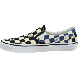 Vans Classic Slip-On Big Check M VN0A4U38WRT beige negro azul multicolor 1 Vans Classic Slip-On Big Check M VN0A4U38WRT beige negro azul multicolor 1
