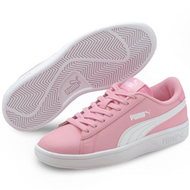 Puma Smash v2 L Jr 365170 24 negro rosado 3