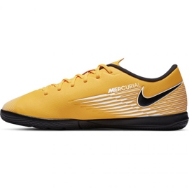 Zapatos de fútbol Nike Mercurial Vapor 13 Academy Ic Jr AT8137 801 amarillo amarillos 1
