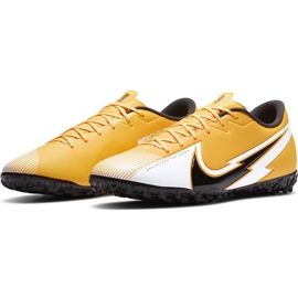 Calzado de fútbol Nike Mercurial Vapor 13 Academy Tf M AT7996 801 negro, naranja, amarillo amarillos 1