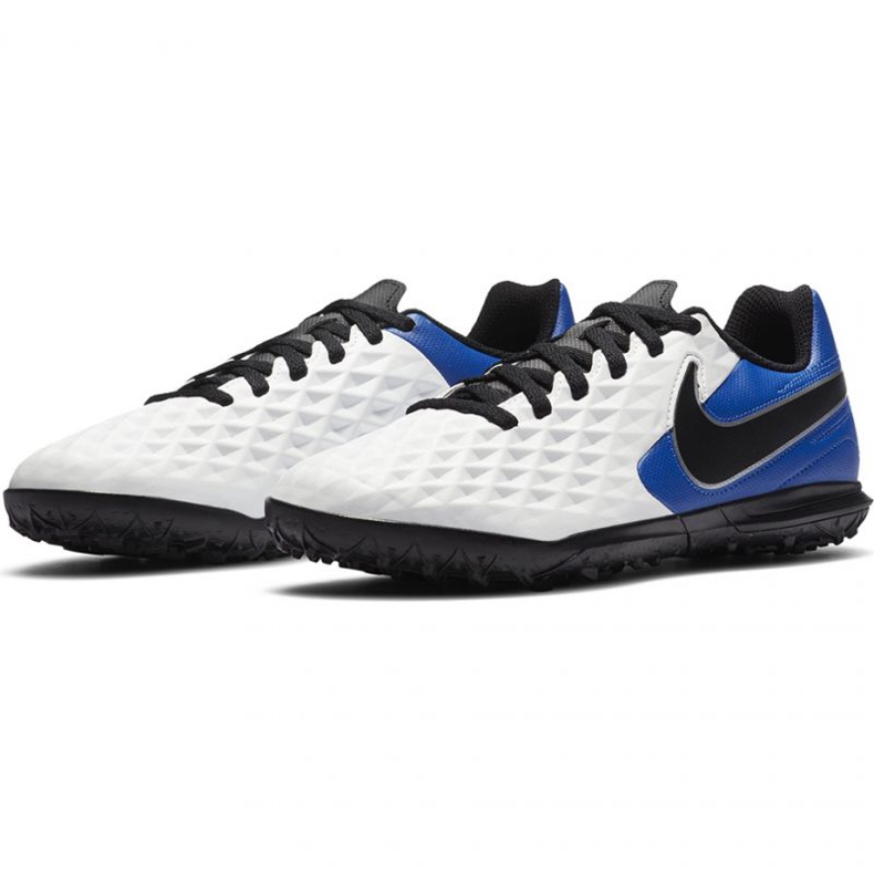 Zapatillas de fútbol Nike Tiempo Legend 8 Club Tf Jr AT5883 104 negro, azul, blanco blanco 1