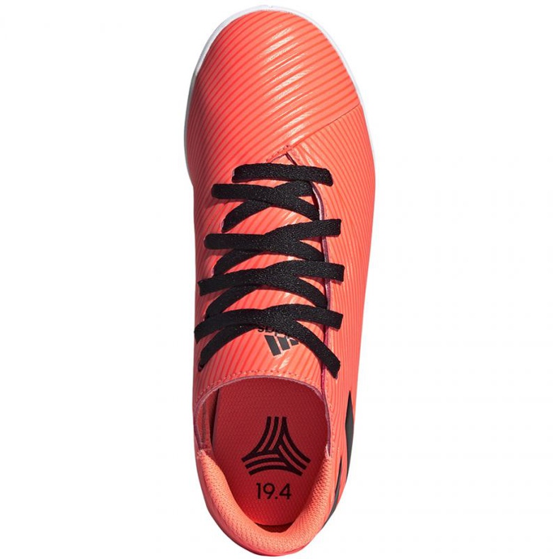 Botas de fútbol Adidas Nemeziz 19.4 In Jr EH0506 multicolor naranjas y rojos 1