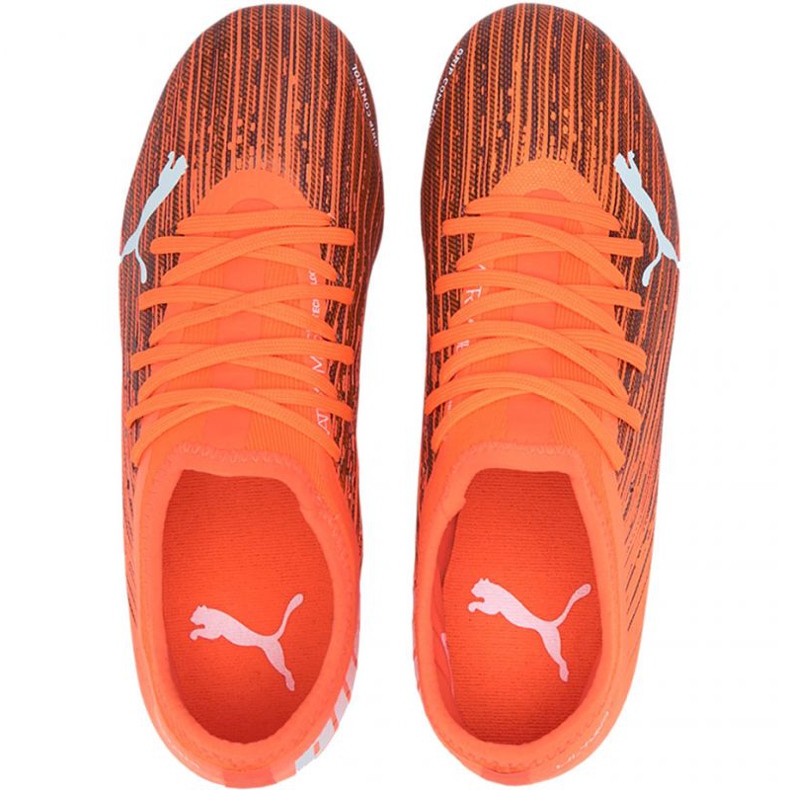 Botas de fútbol Puma Ultra 3.1 Fg Ag Jr 106098 01 multicolor, naranja naranjas y rojos 2