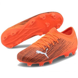 Botas de fútbol Puma Ultra 3.1 Fg Ag Jr 106098 01 multicolor, naranja naranjas y tintos 3