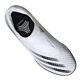 Botas de fútbol adidas X Ghosted.3 Ll Tf Jr EG8150 gris / plata, blanco, gris / plata blanco 3