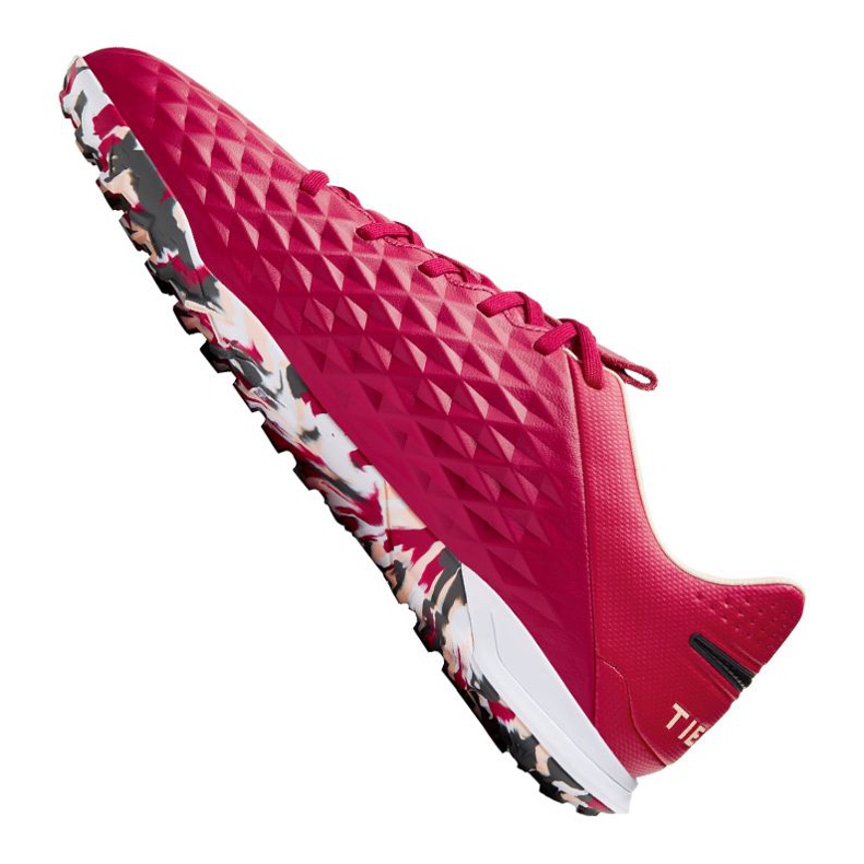 Zapatillas de fútbol Nike React Legend 8 Pro Tf M AT6136-608 rojo naranjas y rojos 1
