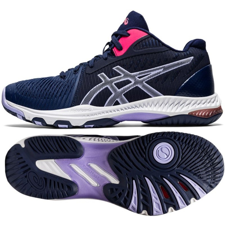 Zapatillas de voleibol Asics Netburner Ballistic Ff Mt 2 W 1052A034 400 multicolor negro 1