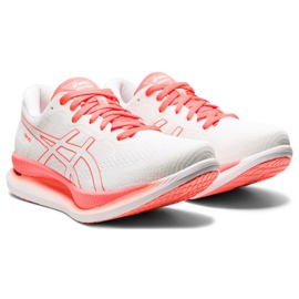 Zapatillas para correr Asics GlideRide Tokyo W 1012A943 100 blanco naranja 3