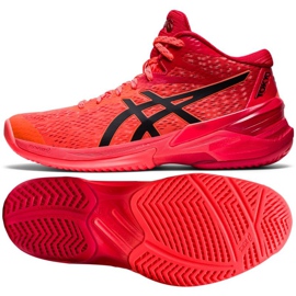 Zapatillas de voleibol Asics Sky Elite Ff Mt Tokyo W 1052A048 701 multicolor naranjas y rojos 1