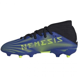 Tacos Adidas Nemeziz 3 In Jr FY0817 negro, real azul 1