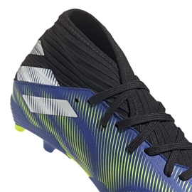 Tacos Adidas Nemeziz 3 In Jr FY0817 negro, real azul 4