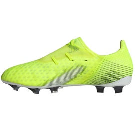 Botas de fútbol Adidas X Ghosted.2 Fg M FW6958 neón blanco, amarillo verdoso verde 2