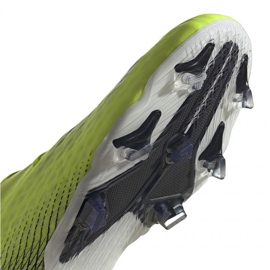 Botas de fútbol Adidas X Ghosted.2 Fg M FW6958 neón blanco, amarillo-verde verde 9