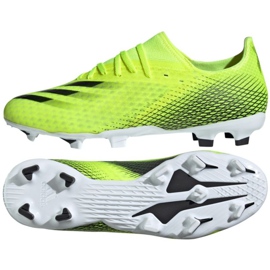 Botas de fútbol adidas X Ghosted.3 Fg M FW6948 neón blanco, amarillo-verde verde 1