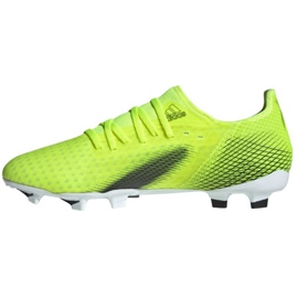 Botas de fútbol adidas X Ghosted.3 Fg M FW6948 neón blanco, amarillo-verde verde 2