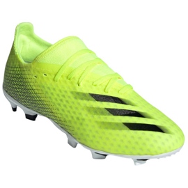 Botas de fútbol adidas X Ghosted.3 Fg M FW6948 neón blanco, amarillo-verde verde 4