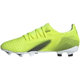 Botas de fútbol adidas X Ghosted.3 Fg M FW6948 neón blanco, amarillo-verde verde 6
