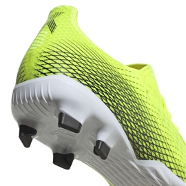 Botas de fútbol adidas X Ghosted.3 Fg M FW6948 neón blanco, amarillo-verde verde 8