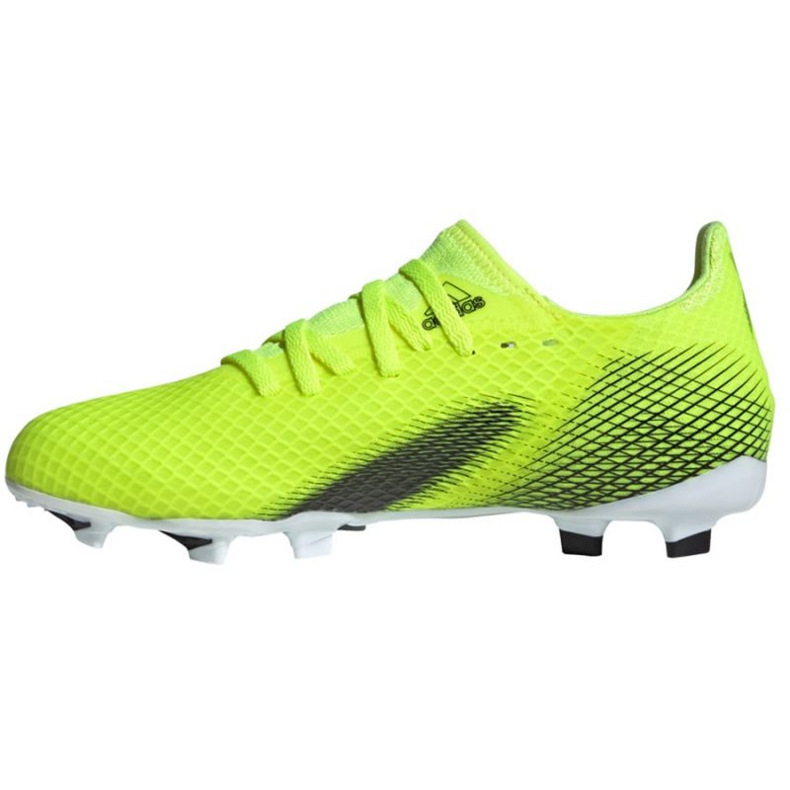 Botas de fútbol adidas X Ghosted.3 Fg Jr FW6934 neón blanco, amarillo-verde verde 2