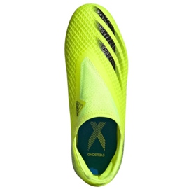 Botas de fútbol adidas X Ghosted.3 Ll Fg Jr FW6978 multicolor amarillo 3