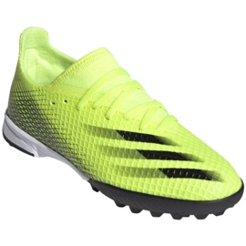 Botas de fútbol adidas X Ghosted.3 Tf Jr FW6926 multicolor amarillos 3