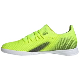 Botas de fútbol Adidas X Ghosted.3 In M FW6937 blanco, amarillo neón verde 1