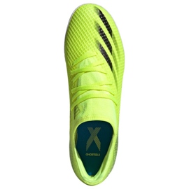 Botas de fútbol Adidas X Ghosted.3 In M FW6937 blanco, amarillo neón verde 2