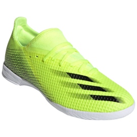 Botas de fútbol Adidas X Ghosted.3 In M FW6937 blanco, amarillo neón verde 3
