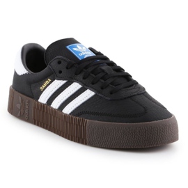 Zapatillas Adidas Sambarose W B28156 blanco negro 1