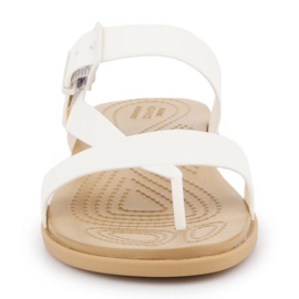 Crocs Tulum Sandalia con tiras de dedo W 206108-1CQ blanco 2