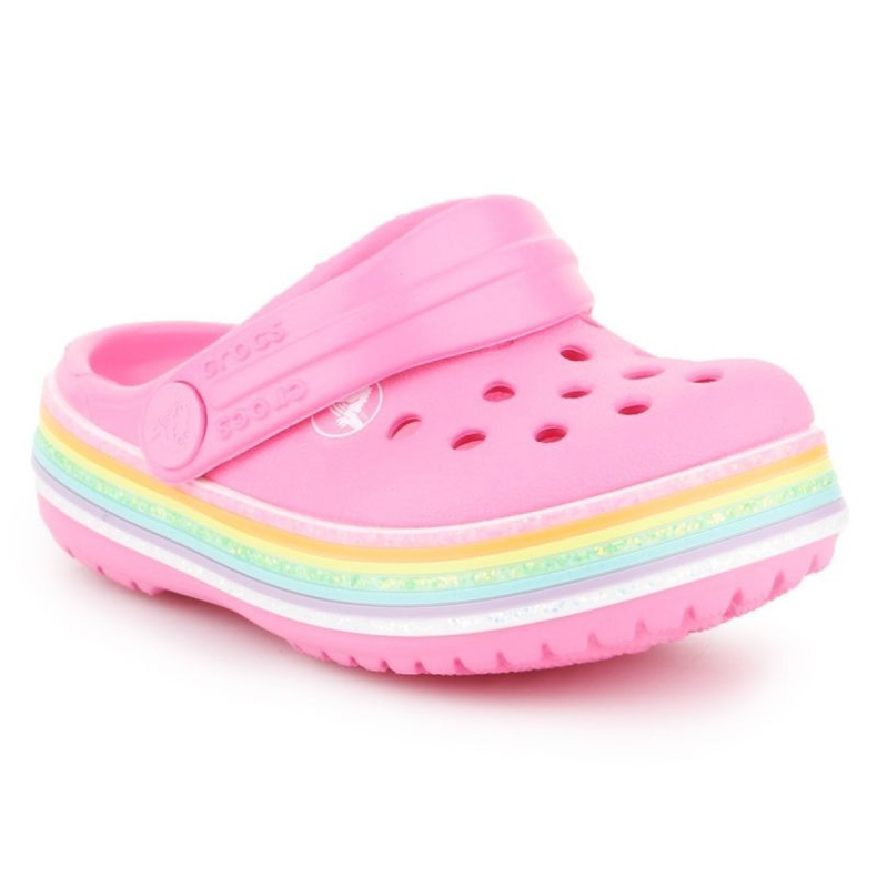 Crocs Crocband Rainbow Glitter Clg K 206151-669 rosado 1