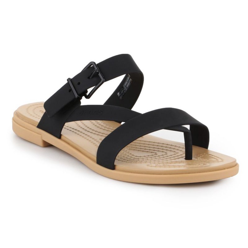 Sandalia Crocs Tulum Toe Post An. 206108-00W negro 1