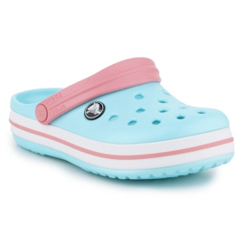 Crocs Crocband Zueco K Jr 204537-4S3 azul rosado 1