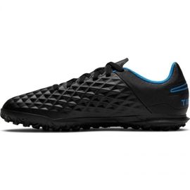 Zapatillas de fútbol Nike Tiempo Legend 8 Club Tf Jr AT5883-090 negro 2