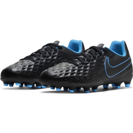 Zapatillas de fútbol Nike Tiempo Legend 8 Club FG / MG Jr AT5881-090 negro negro 3