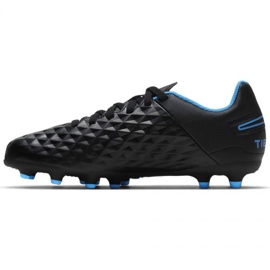 Zapatillas de fútbol Nike Tiempo Legend 8 Club FG / MG Jr AT5881-090 negro negro 8